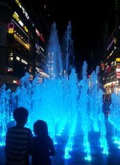 여름밤의 산본신도시 분수