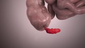 충수염의 3D 모델