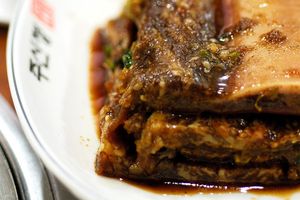 굽기 전 양념한 갈비