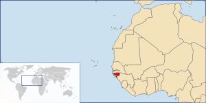 기니비사우, 이전 포르투갈령 기니, 아프리카 지도