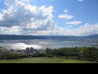 다테이시 공원에서 바라본 스와호