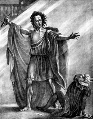 1823년 연극에서 프랑켄슈타인의 괴물로 분한 배우 T. P. 쿠크