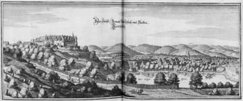 마테우스 메리안의 동판화에 그려진 17세기 중반의 헤르츠베르크