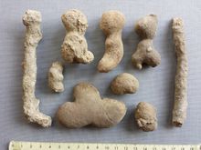 뢰스 중에 산출되는 석회분 생성물 "황토 인형"(오스트리아)