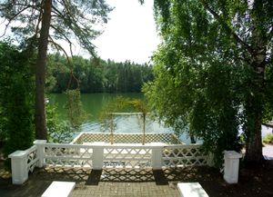 에스토니아 Anija Parish의 Purgatsi 호숫가에 있는 테라스