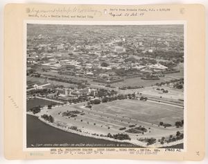 1939년 성벽 도시의 항공 사진