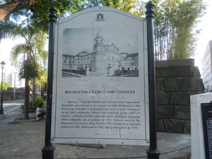 파괴된 레콜레토스 교회 터와 산 안드레스 보루