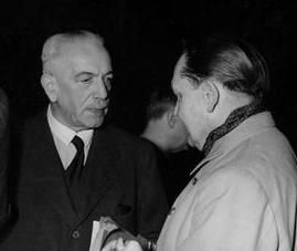 1946년, 뉘른베르크 재판 당시 노이라트와 괴링