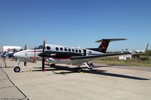 러시아의 국제 항공 우주 살롱 MAKS-2015에서 비치크래프트 킹 에어 350 특수 임무기