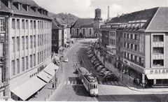 하겐의 노면 전차. 1955년, 하겐의 미텔 거리