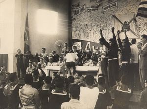 수병 반란 당시 기본 개혁을 요구하는 내용이 적힌 포스터