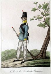 1815년 프로이센 란트베어 병사