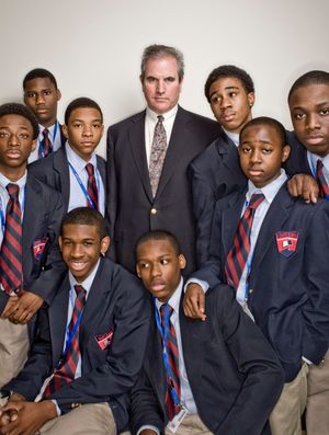 레너드 삭스(Leonard Sax), 심리학자, 2009년 고등학생들과 함께