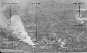 창녕 전선의 방어 진지 조감도