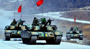  고지 합동 훈련 중 전차(2011년)