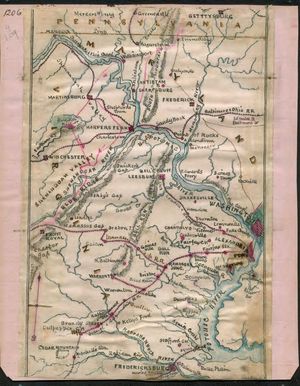 로버트 녹스 스네덴의 포토맥 강과 그 주변 지도