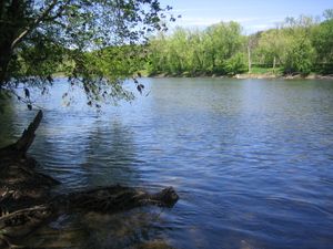 웨스트버지니아주 사우스 브랜치 데포 인근의 사우스 브랜치 포토맥강