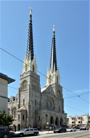 영화에서 성 카트린 성당으로 사용된 샌프란시스코의 성 바오로 가톨릭 교회