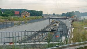 공항 서부 철도 터널 공사, 2010년 7월