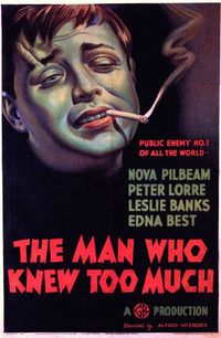 『나는 비밀을 알고 있다』(1934년) 포스터.