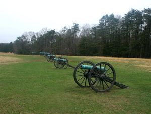 헨리 하우스 힐에 있는 스톤월 잭슨의 대포