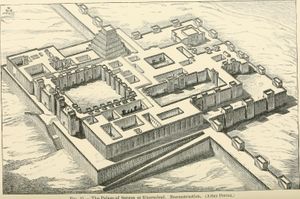 코르사바드 사르곤 궁전 재건 모델 1905