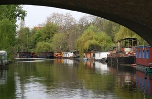 독일 베를린 란트베어 운하의 수상가옥