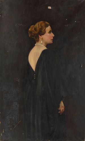 콘스탄틴 파스칼리가 그린 마리 여왕의 초상, 1920년대 초