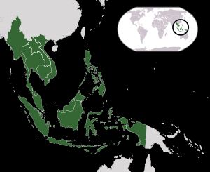 동남아시아 국가 지도