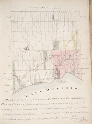 1802년 피커링 타운십 지도