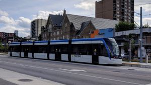 2018년 퀸 역에 있는 아이온 507호차