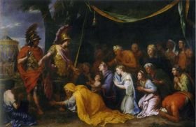 알렉산더 대왕 앞에선 다리우스 가족, by 샤를 르 브룅