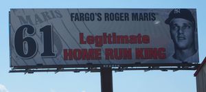 화고의 로저 매리스 광고판