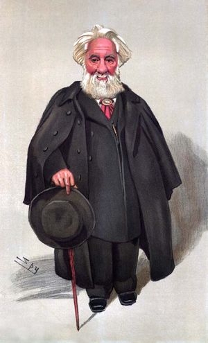 윌리엄 허긴스의 레슬리 워드의 캐리커쳐, 배니티 페어에 게재됨.