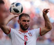 2018년 FIFA 월드컵에서 세르비아 축구 국가대표팀 소속으로 뛰는 이바노비치