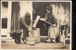 떡 만들기 모습 (1914년)