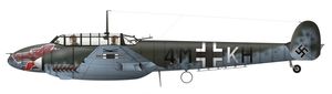 Bf 110 E-1, Ergänzungs-Schlachtgruppe, Dęblin-Irena (1942년 폴란드).