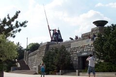 프라하에 있는 거대한 메트로놈