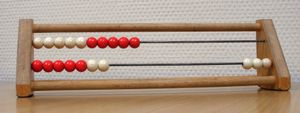 20개의 구슬이 있는 rekenrek