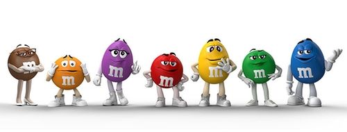 2022년 이후 M&M's의 7명의 만화 스포크스캔디