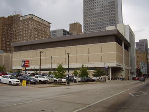 철거 전 다운타운 휴스턴 휴스턴 크로니클 본사