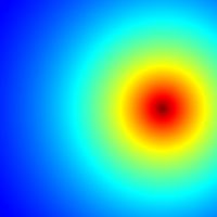 R로 생성된 "Mandelbrot.gif" 그래픽 (색상은 실제 출력과 다를 수 있음)