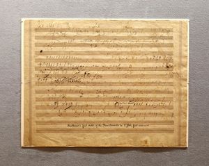 피아노 협주곡 5번 제1악장의 스케치