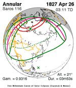 1827년 4월 26일 일식 (사로스 116)