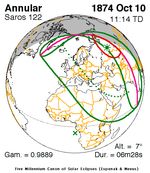 1874년 10월 10일 (사로스 122)