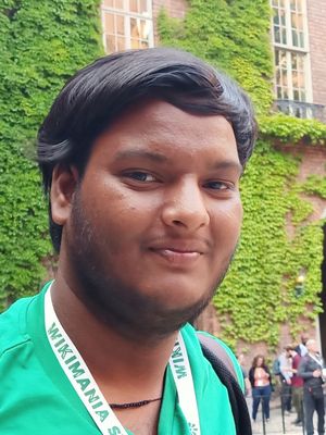 User:Jayprakash12345 during Wikimania 2019.