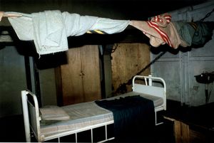 구조선 Cap Anamur II 내부의 베트남 난민들이 사용했던 2층 침대