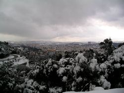 몬테 오르토베네에서 겨울의 누오로 풍경
