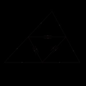 삼각형 열린집합에 대한 코시 적분 정리의 증명 도해