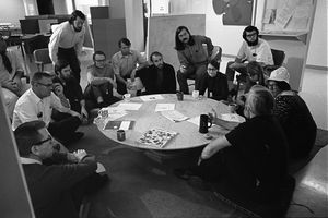 1969년 SRI에서 더글러스 엥겔바트와 그의 팀